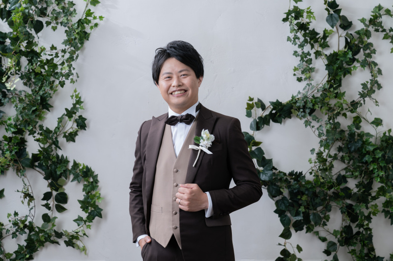 ご新郎様のソロショット!