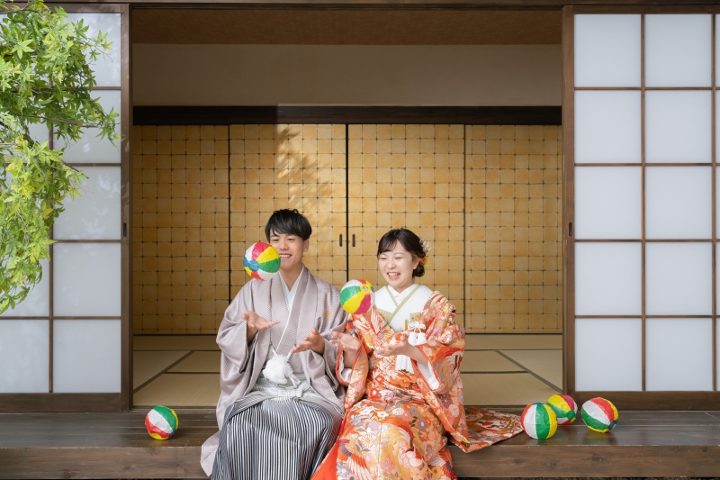 紙風船を使って