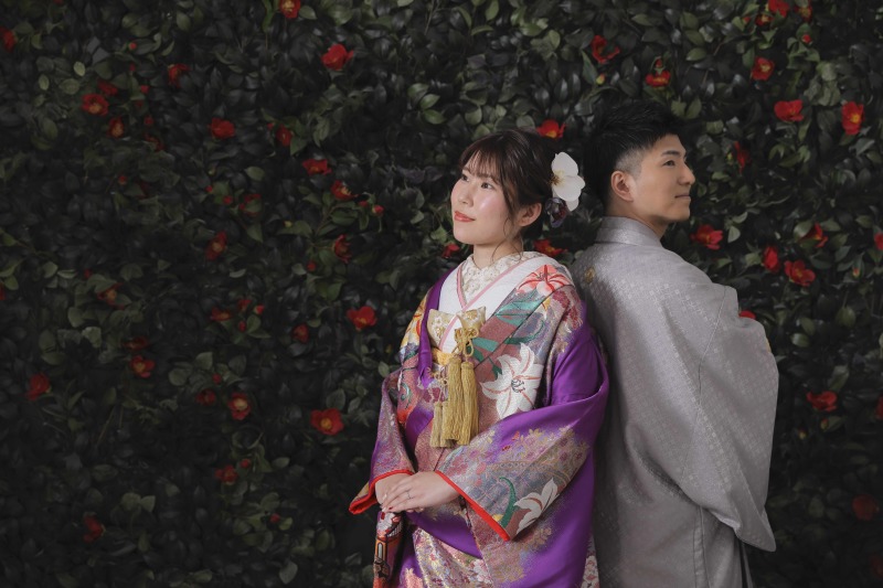 背中あわせショット