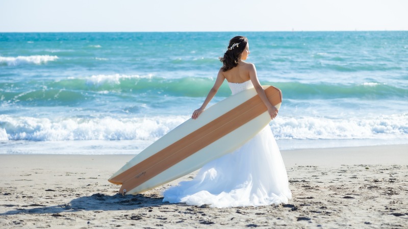 ご新婦様の後ろ姿