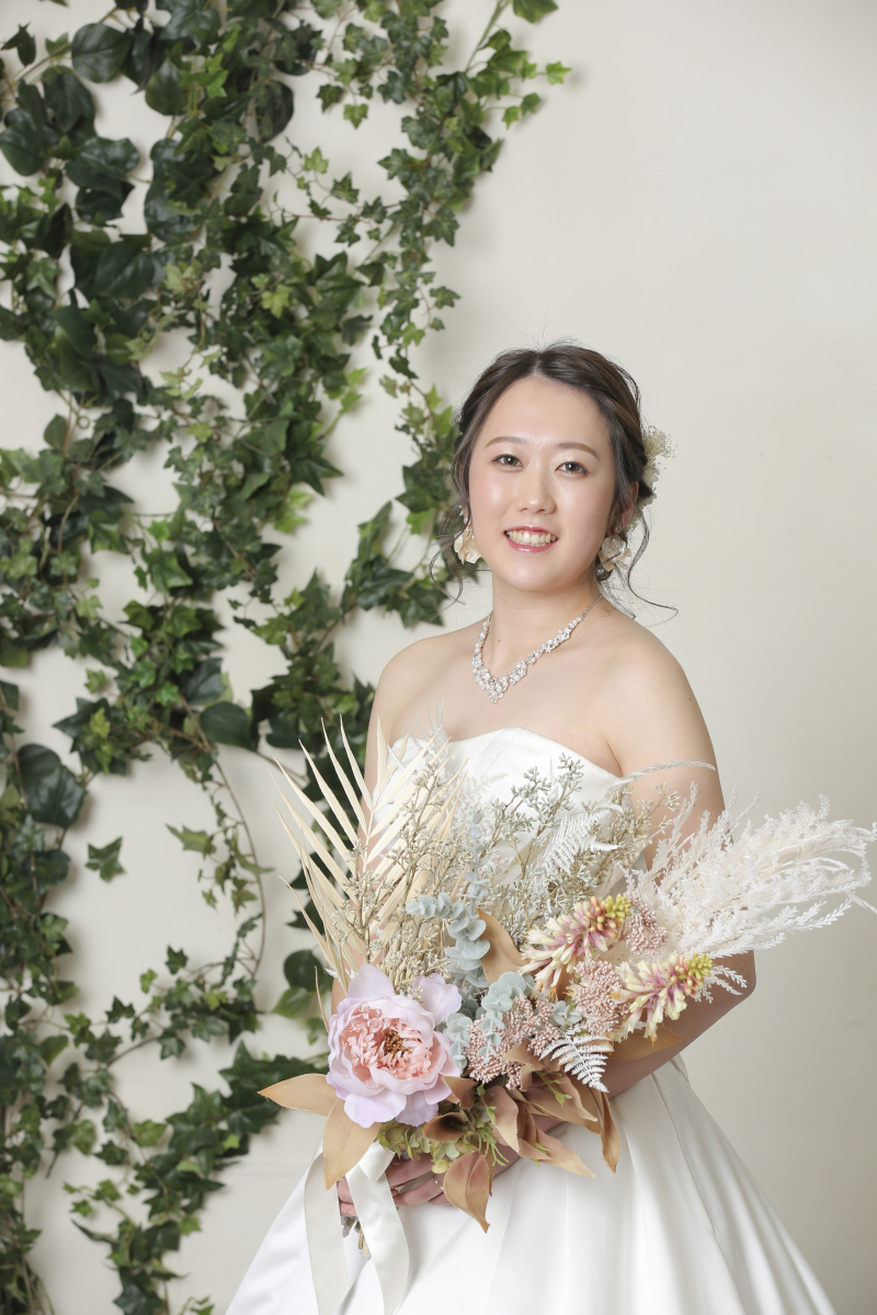 ご新婦様のソロショット。