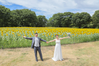 ひまわり畑で思い出フォト！