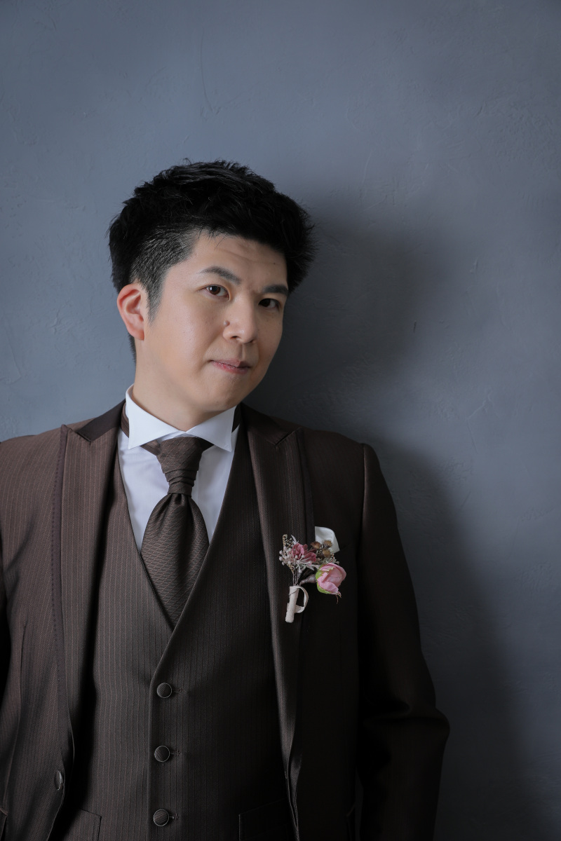 ご新郎様のソロショット。