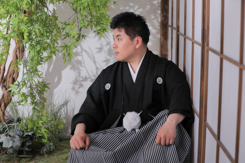 ご新郎様のソロショット。