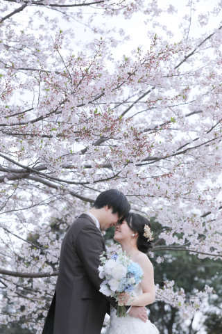 和装＋洋装どっちも桜で！