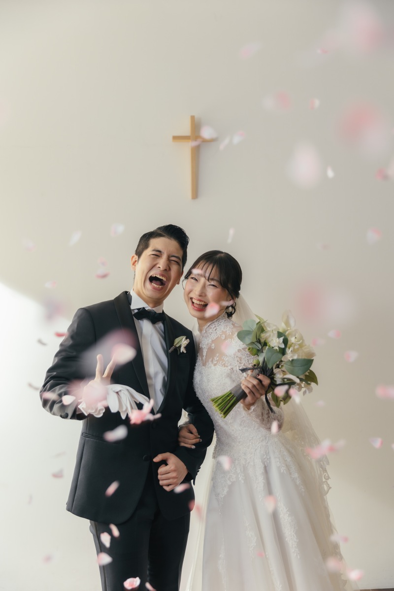 スタジオでチャペルフォト！