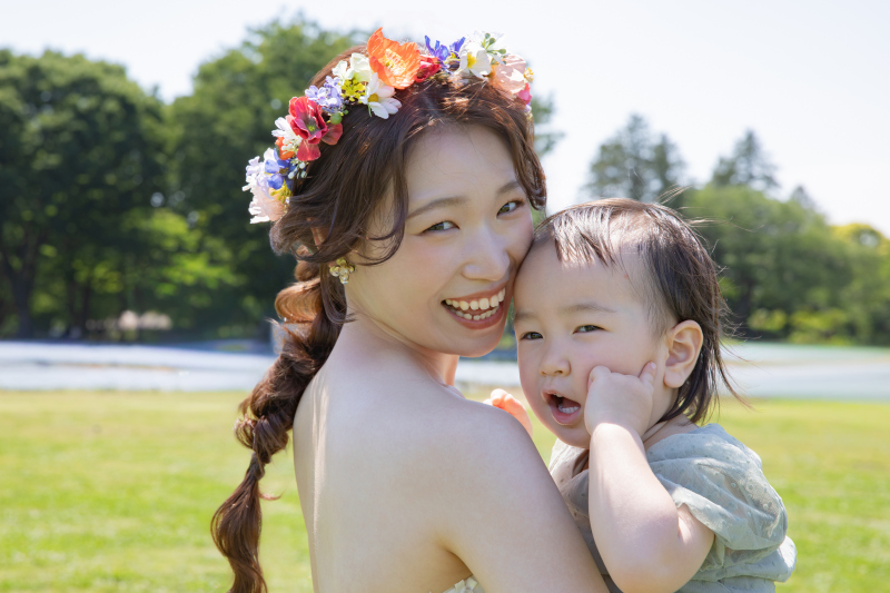 お子様とご新婦様