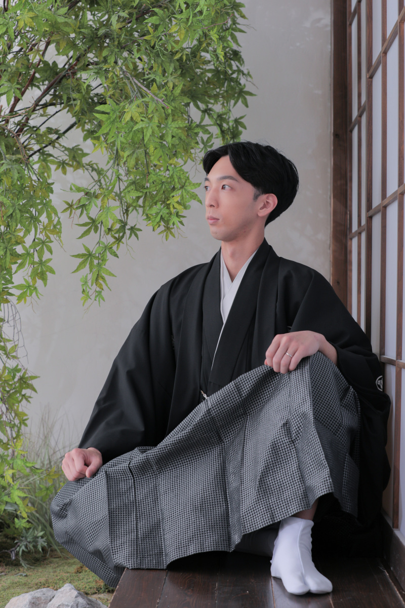 ご新郎様のソロショット。