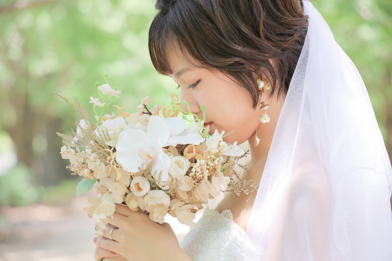 ご新婦様のソロショット。