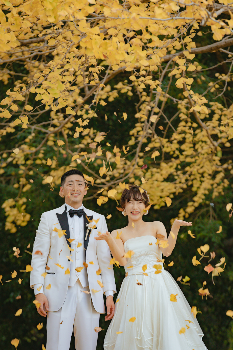 銀杏の葉を使って！