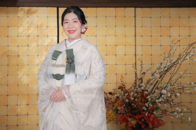 ご新婦様のソロショット。