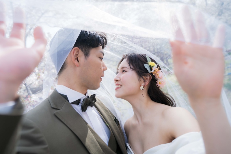 ベールを使って