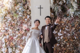 スタジオでのチャペル風撮影！