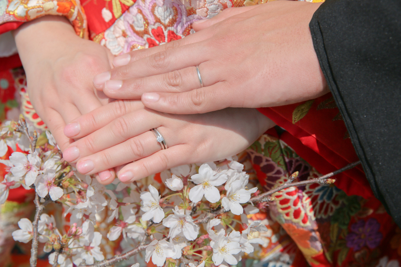 桜と大切な指輪と。