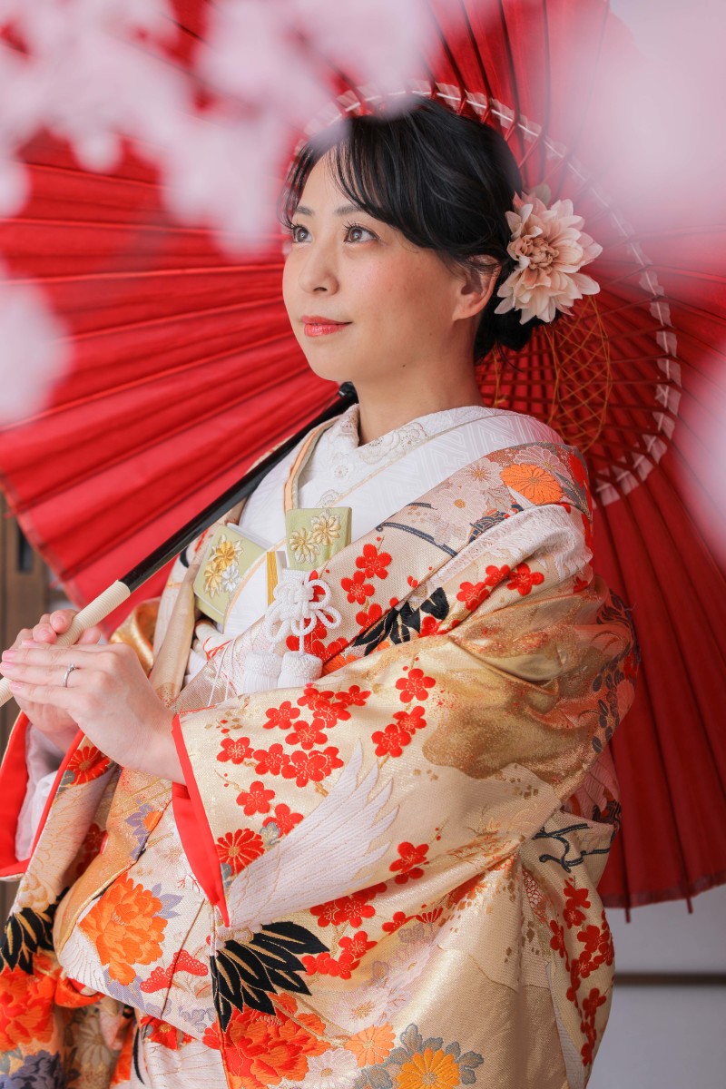 ご新婦様と桜で