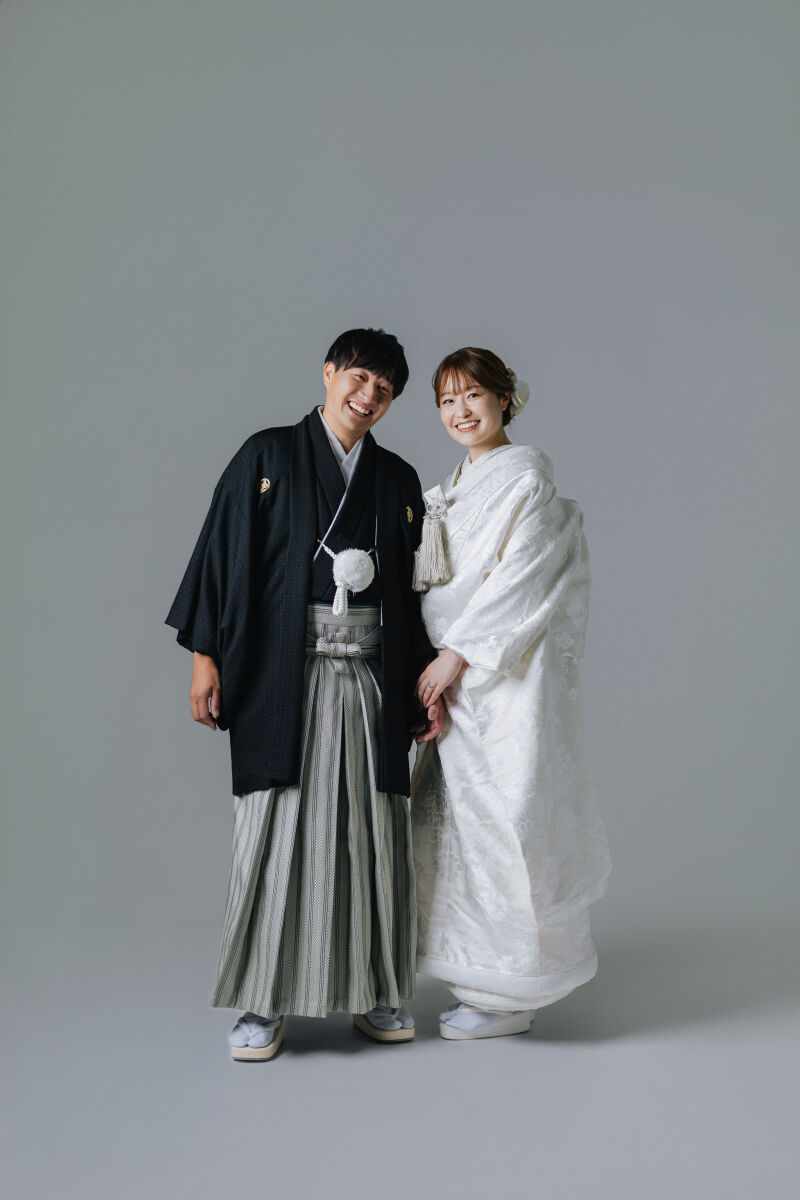 シンプルに、和装スタジオで