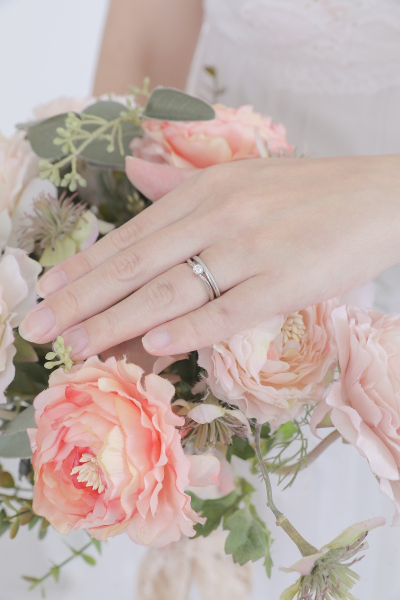 ブーケ×指輪