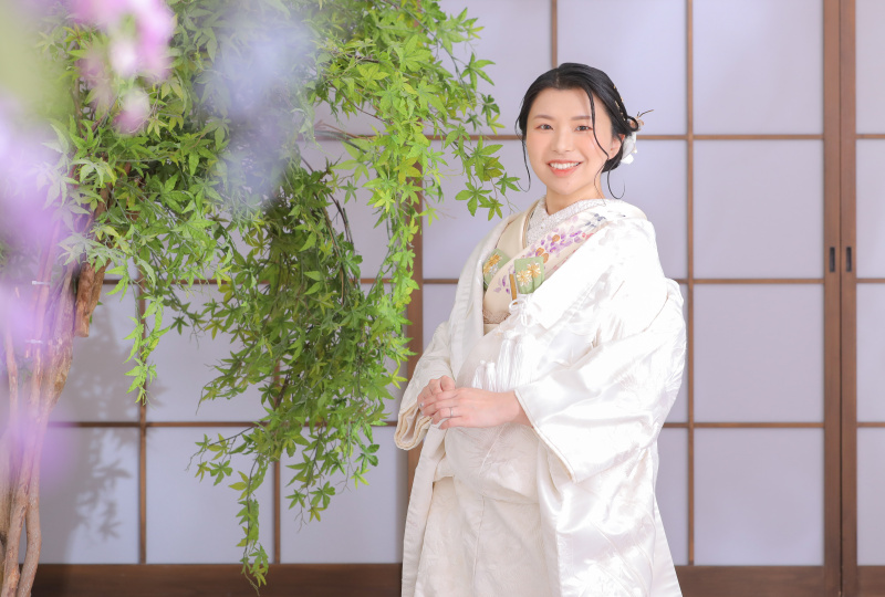 ご新婦様のソロショット。