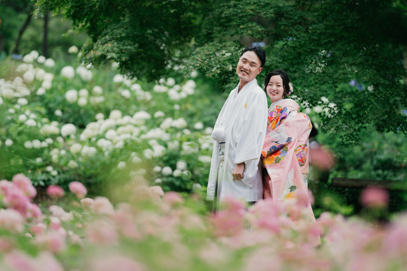 お花に包まれて