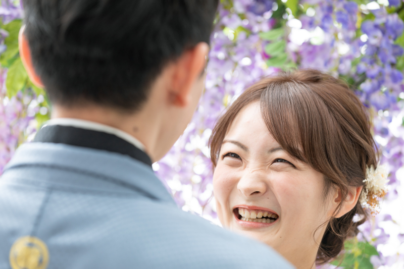 ご新婦様の笑顔