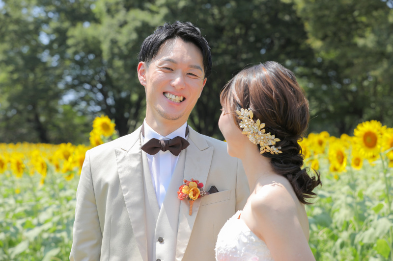 ご新郎様の笑顔。