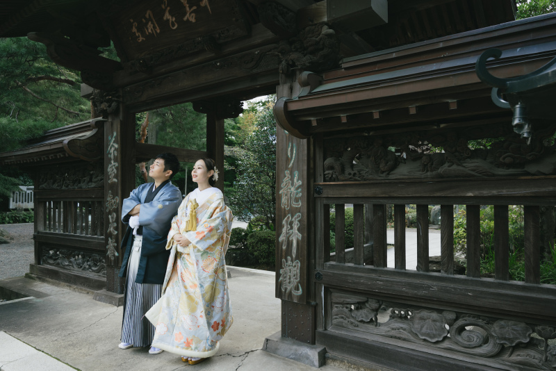 都内でも広大な神社での撮影が叶う