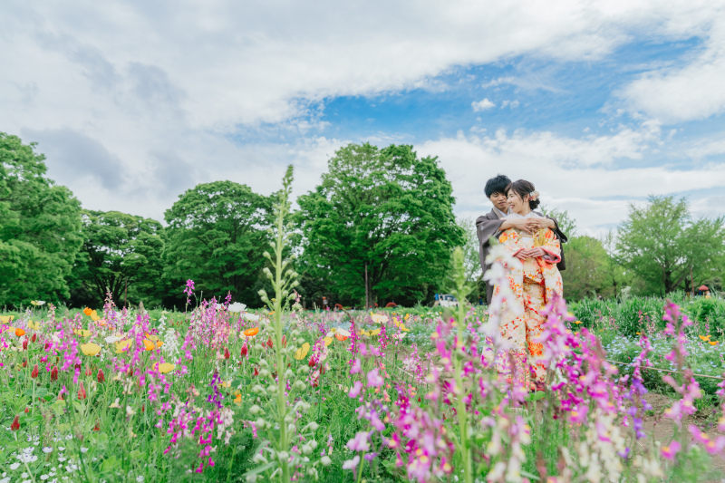 色彩豊かなお花に包まれて