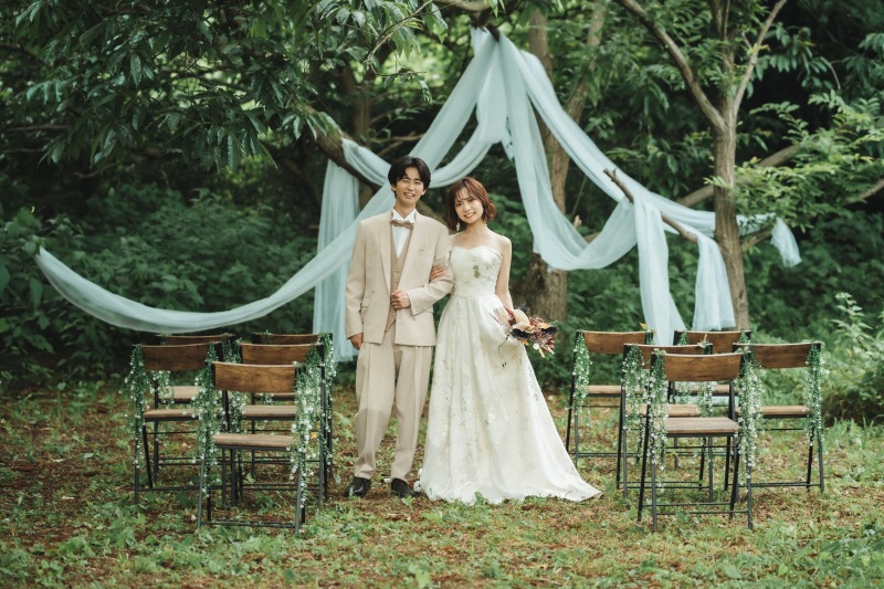 東京でガーデンチャペルウェディングフォトが叶う