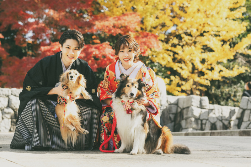 ペットと一緒に撮影できる