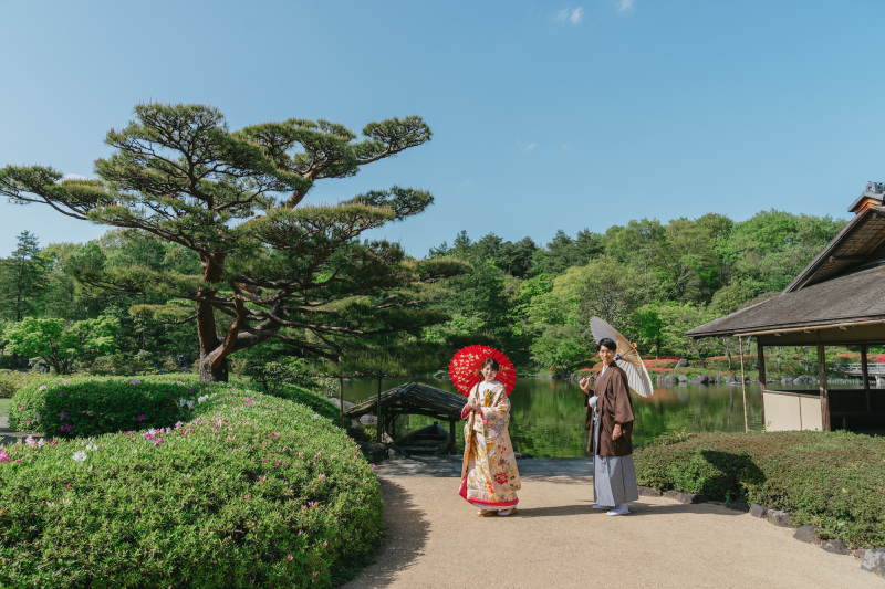 STUDIO AQUA 立川店(スタジオAQUA)_庭園で撮影できる