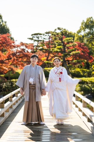 STUDIO AQUA 立川店(スタジオAQUA)_【和装ロケ】昭和記念公園の日本庭園で彩る四季と伝統美の撮影