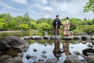 STUDIO AQUA 立川店(スタジオAQUA)_【和装ロケ】昭和記念公園の日本庭園で彩る四季と伝統美の撮影