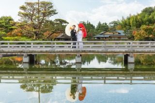 STUDIO AQUA 立川店(スタジオAQUA)_【和装ロケ】昭和記念公園の日本庭園で彩る四季と伝統美の撮影