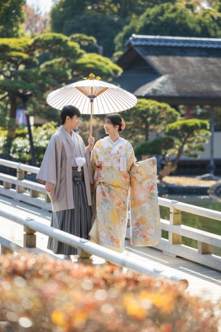 STUDIO AQUA 立川店(スタジオAQUA)_【和装ロケ】昭和記念公園の日本庭園で彩る四季と伝統美の撮影