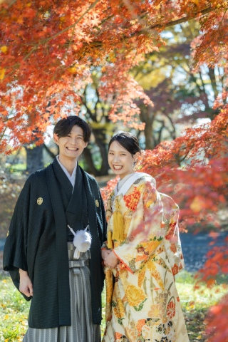 STUDIO AQUA 立川店(スタジオAQUA)_【和装ロケ】昭和記念公園の日本庭園で彩る四季と伝統美の撮影