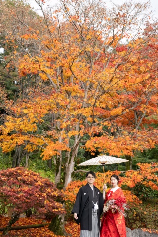 STUDIO AQUA 立川店(スタジオAQUA)_【和装ロケ】昭和記念公園の日本庭園で彩る四季と伝統美の撮影