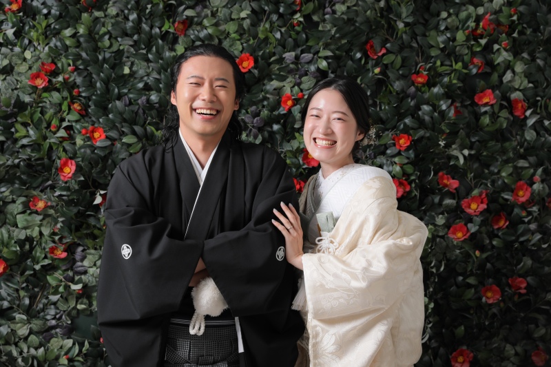 お話しをしながらの撮影。笑った瞬間、とびきりの笑顔でパシャリ。