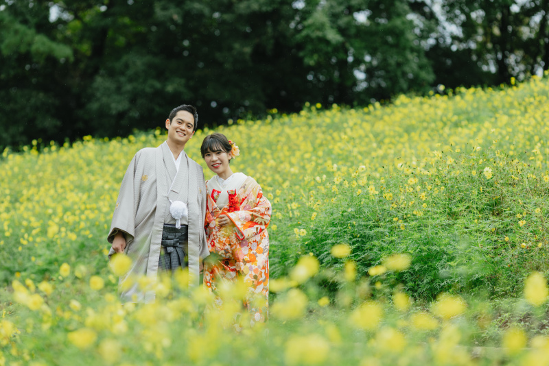 シーズン料金無料【昭和記念公園和装1箇所プラン】大満足の200カット以上データ＆アルバム付)写真台紙1冊もついてくる