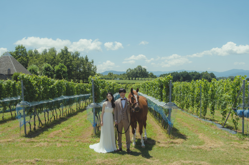 夏休みを利用してフォトウェディング