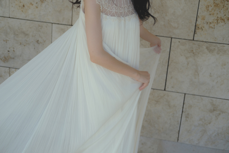 素敵な素材のドレス