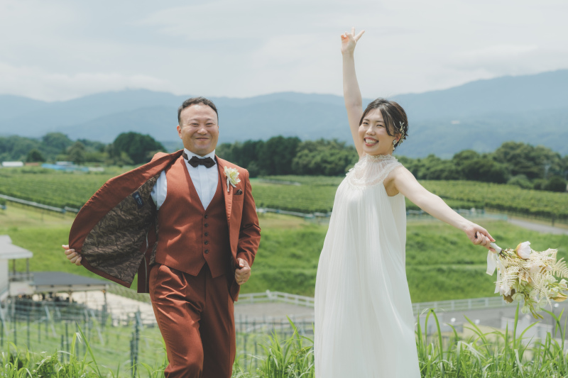 解放感溢れる草原でのショット！