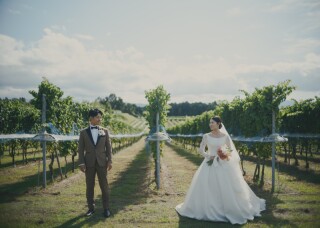 挙式前のロケーション撮影