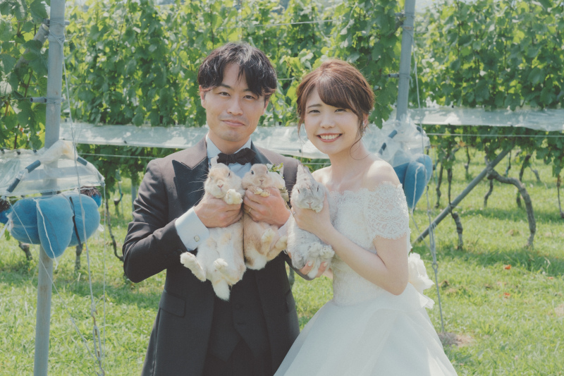 愛兎たちと