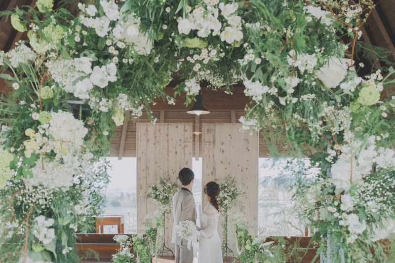 大好きな花に囲まれて贅沢な撮影を