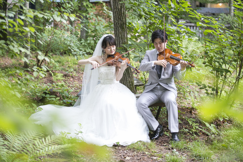 森の中で演奏会♪