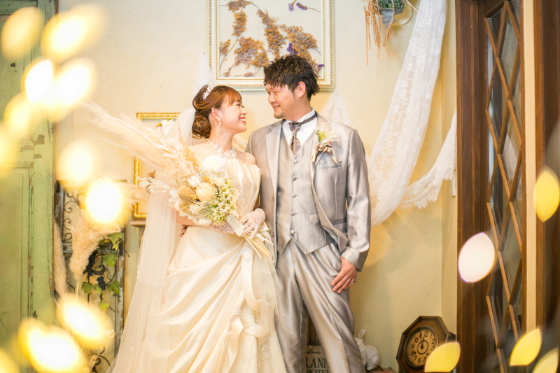 アンティークなバックで