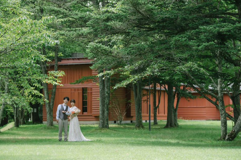 軽井沢洋装ロケーション撮影