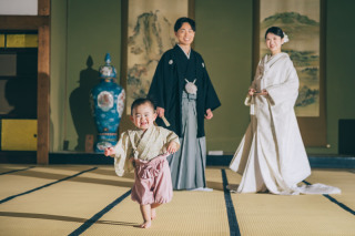 "お子さまも一緒に"和装ロケーション撮影