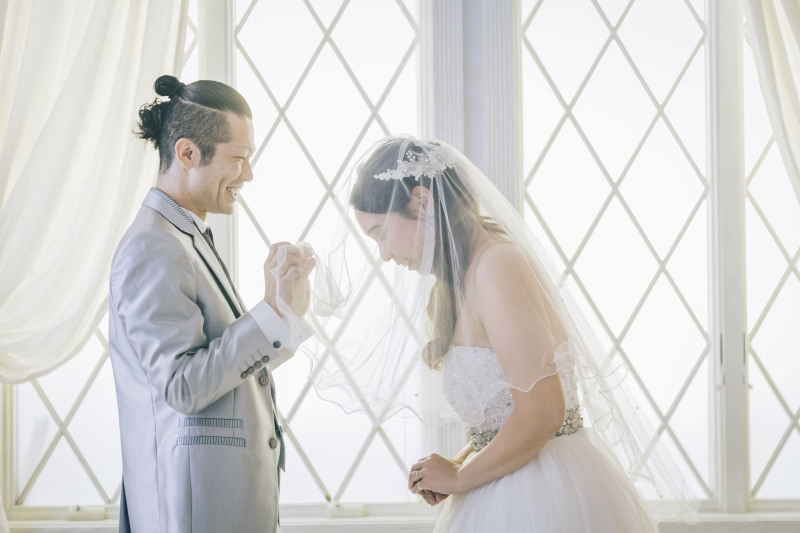 ベールアップをお写真に