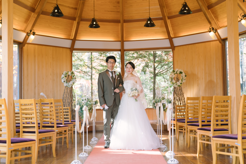 最初はチャペルで